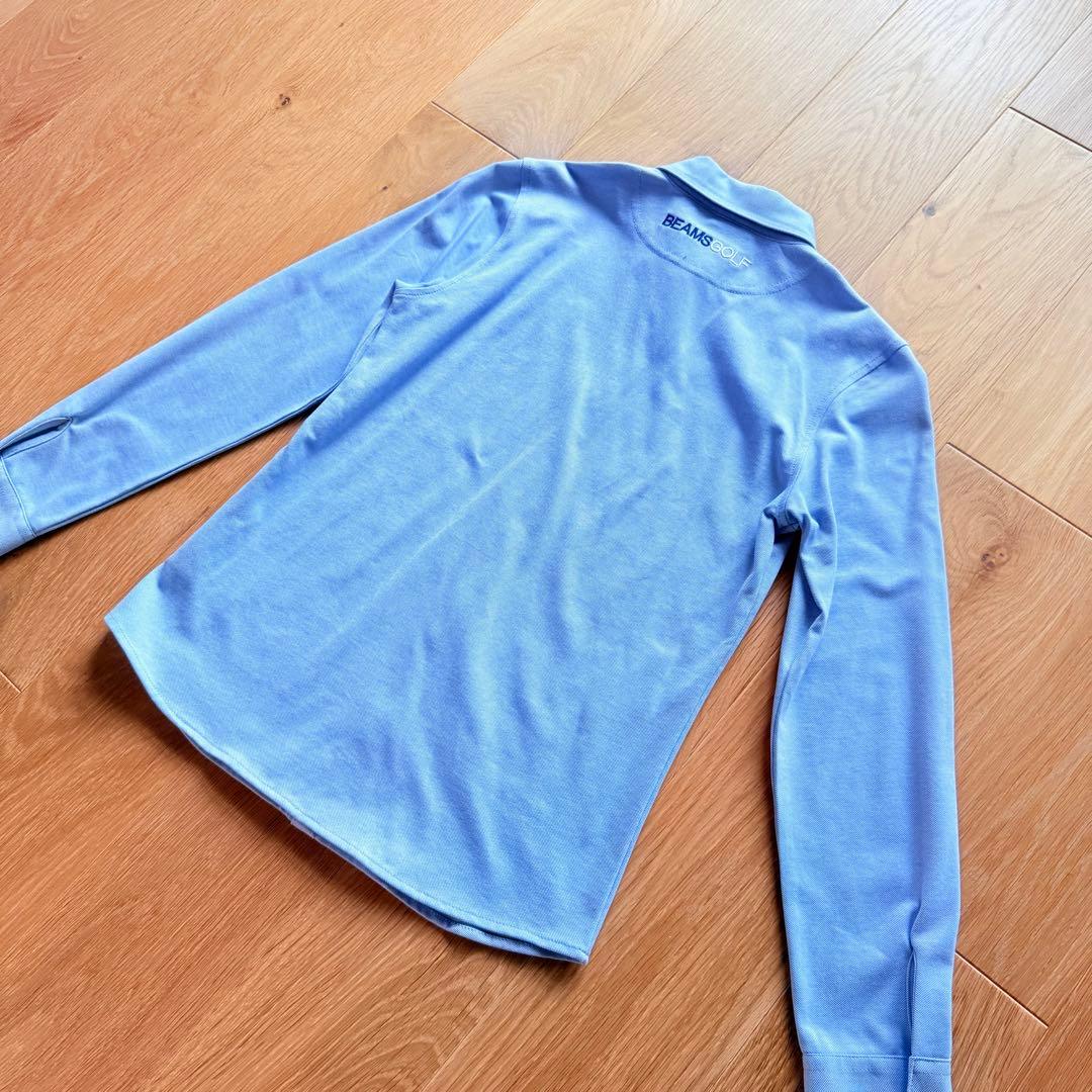 【新品未使用】BEAMS GOLF レディース ボタンダウンシャツ 長袖 SAX
