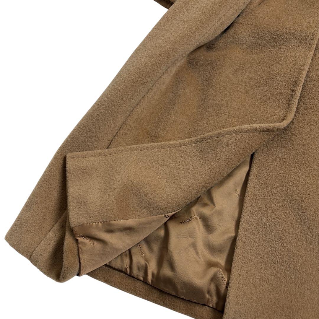 極美品 マックスマーラ カシミヤロングコート 白タグ 40 ベルト