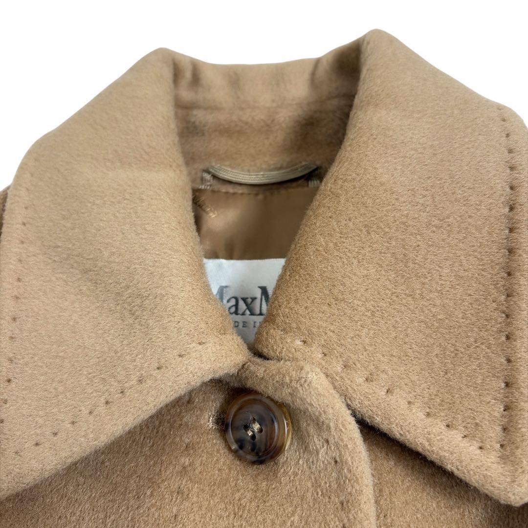 極美品 マックスマーラ カシミヤロングコート 白タグ 40 ベルト