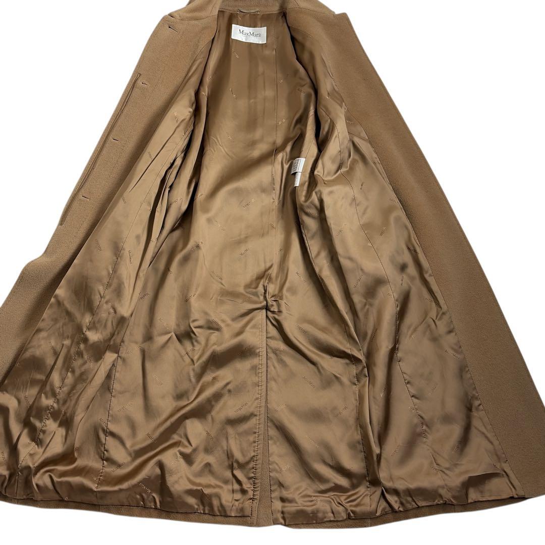 極美品 マックスマーラ カシミヤロングコート 白タグ 40 ベルト