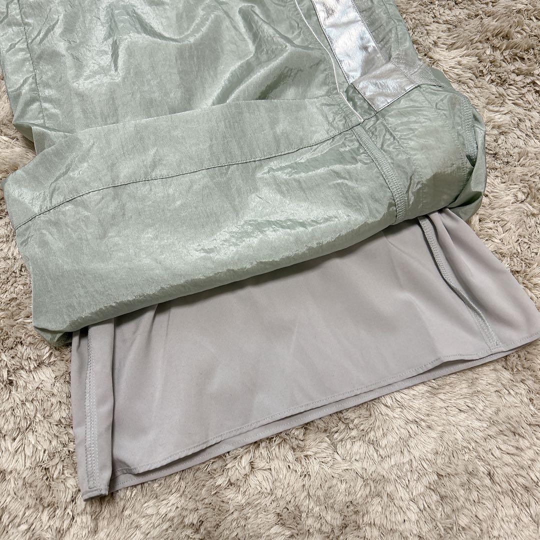 LA BELLE ETUDE チュールデザインメタリックワイドパンツ