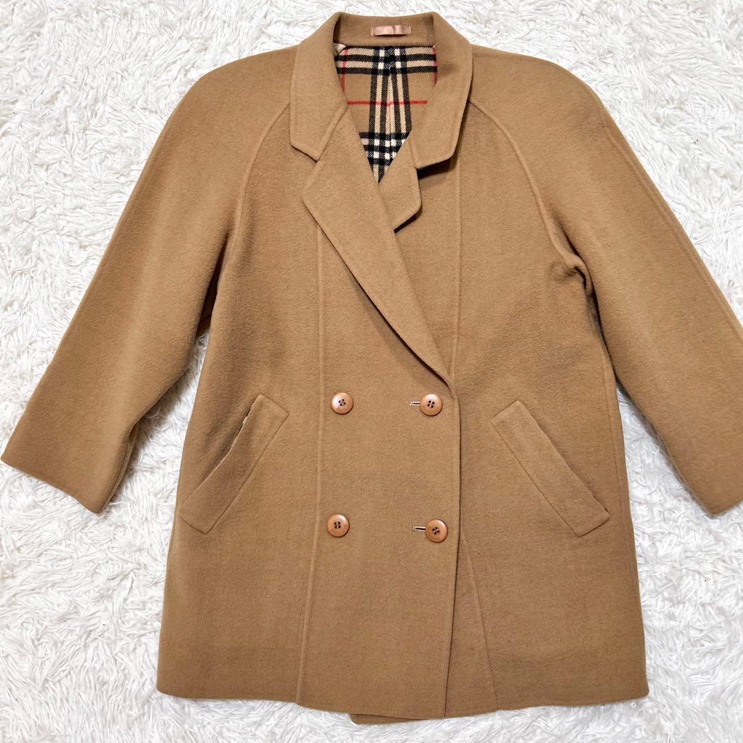 ✨カシミヤ混✨BURBERRY バーバリー　ウールコート　S
