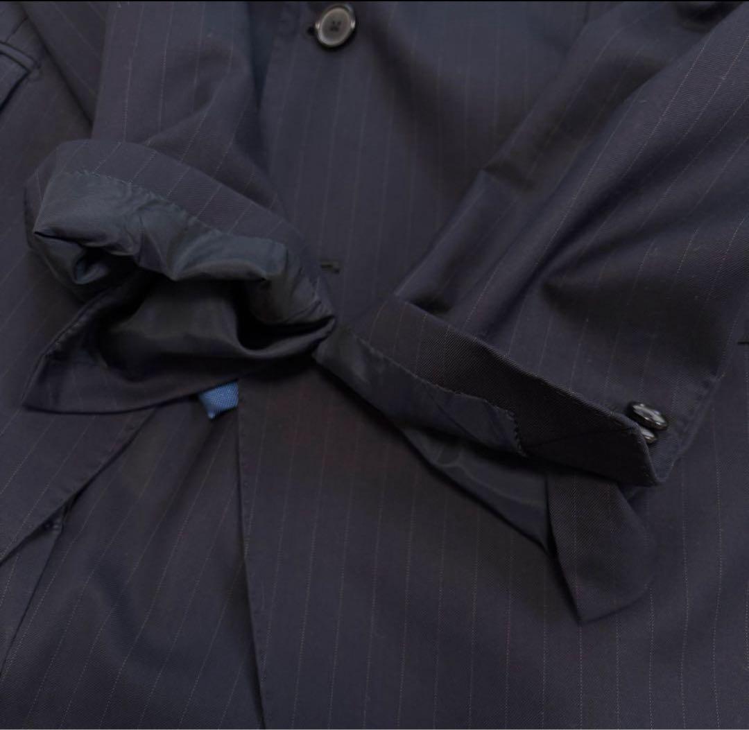 美品✨TAGLIATORE ×カノニコ セットアップスーツ 48 ネイビー 2B