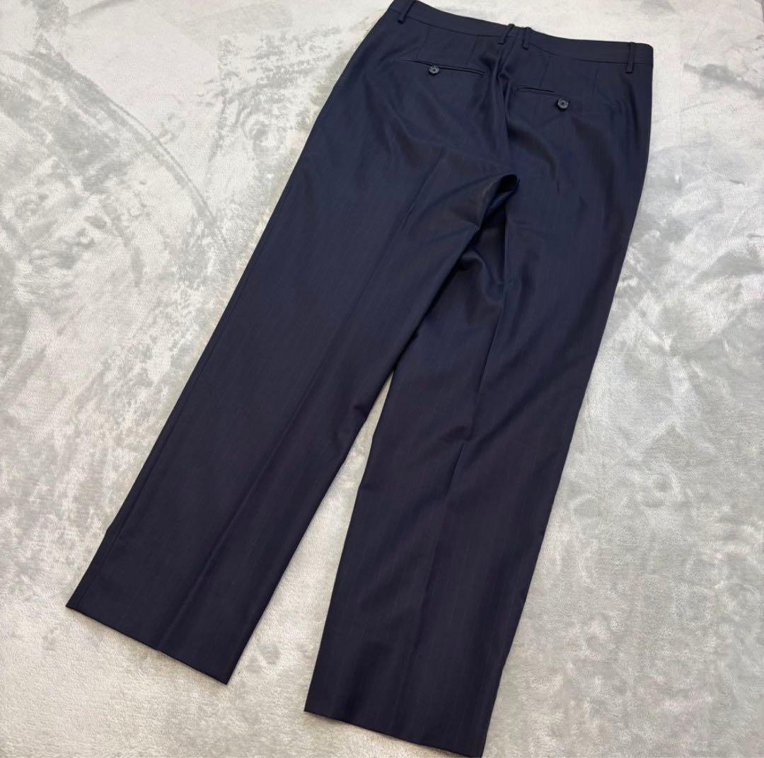 美品✨TAGLIATORE ×カノニコ セットアップスーツ 48 ネイビー 2B