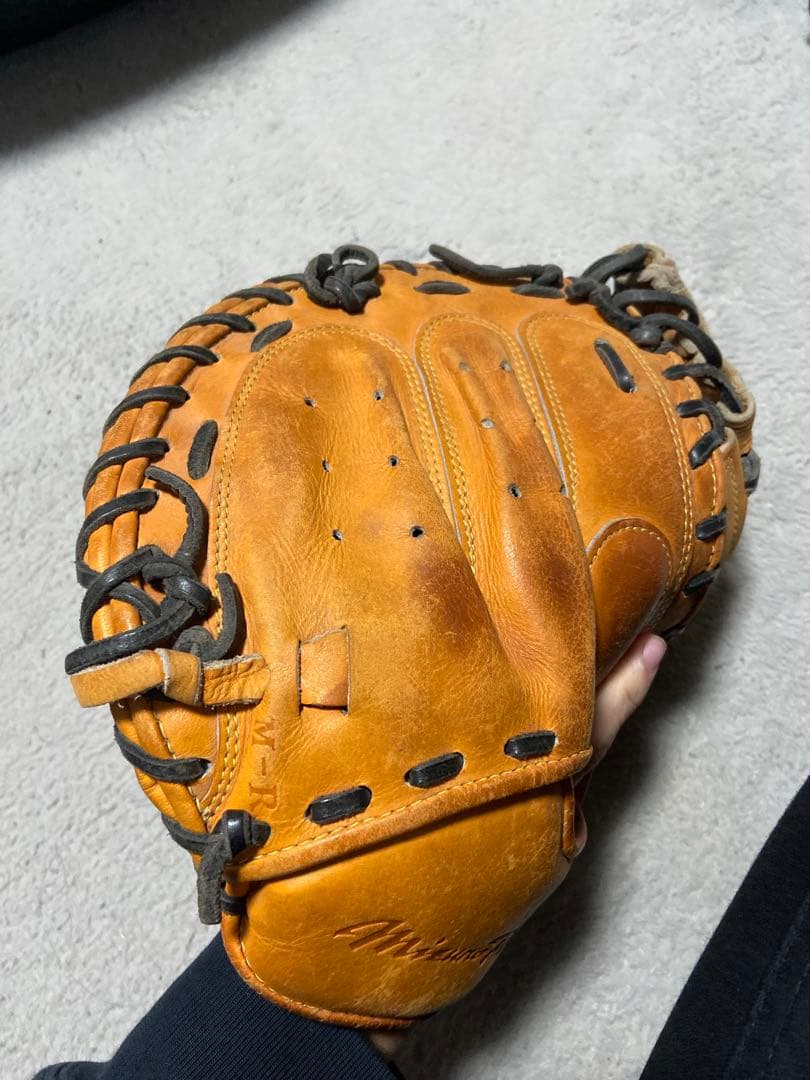 ミズノプロ 號 硬式キャッチャーミット オレンジ