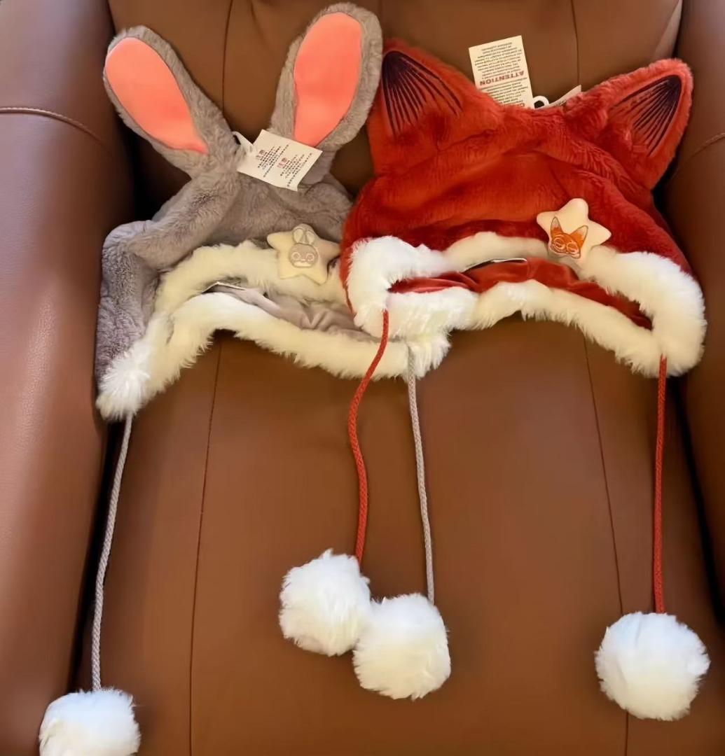 上海ディズニー限定 ズートピア ニック ジュディ ファンキャップ 帽子2点