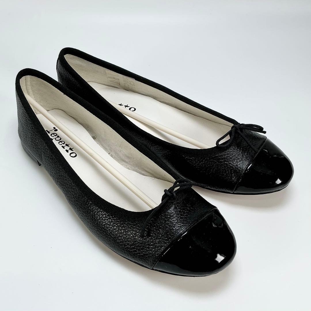 repetto 　バレエシューズ　フラット　パンプス　レザー　ブラック