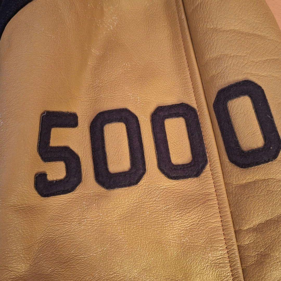 スタジャン 90s ビンテージ usa製 ウイングフット ザガラワッペン 袖革！