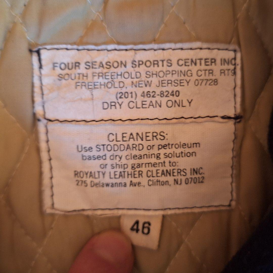 スタジャン 90s ビンテージ usa製 ウイングフット ザガラワッペン 袖革！