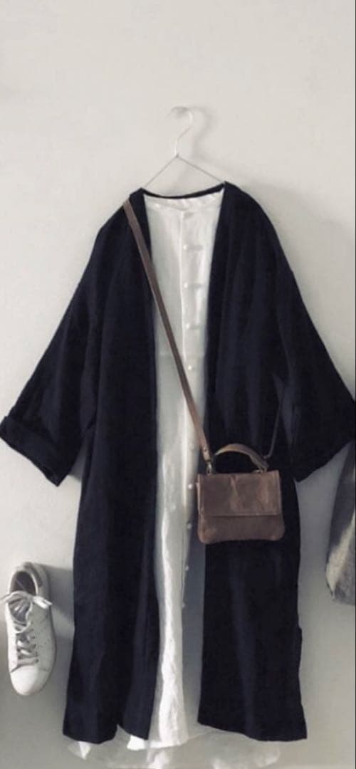 rehellinen linen×wool coat