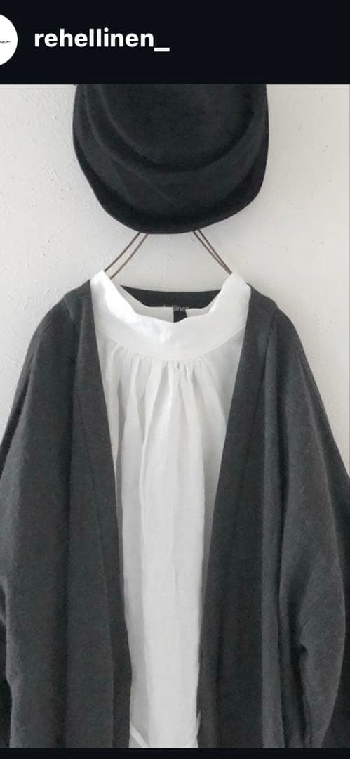 rehellinen linen×wool coat