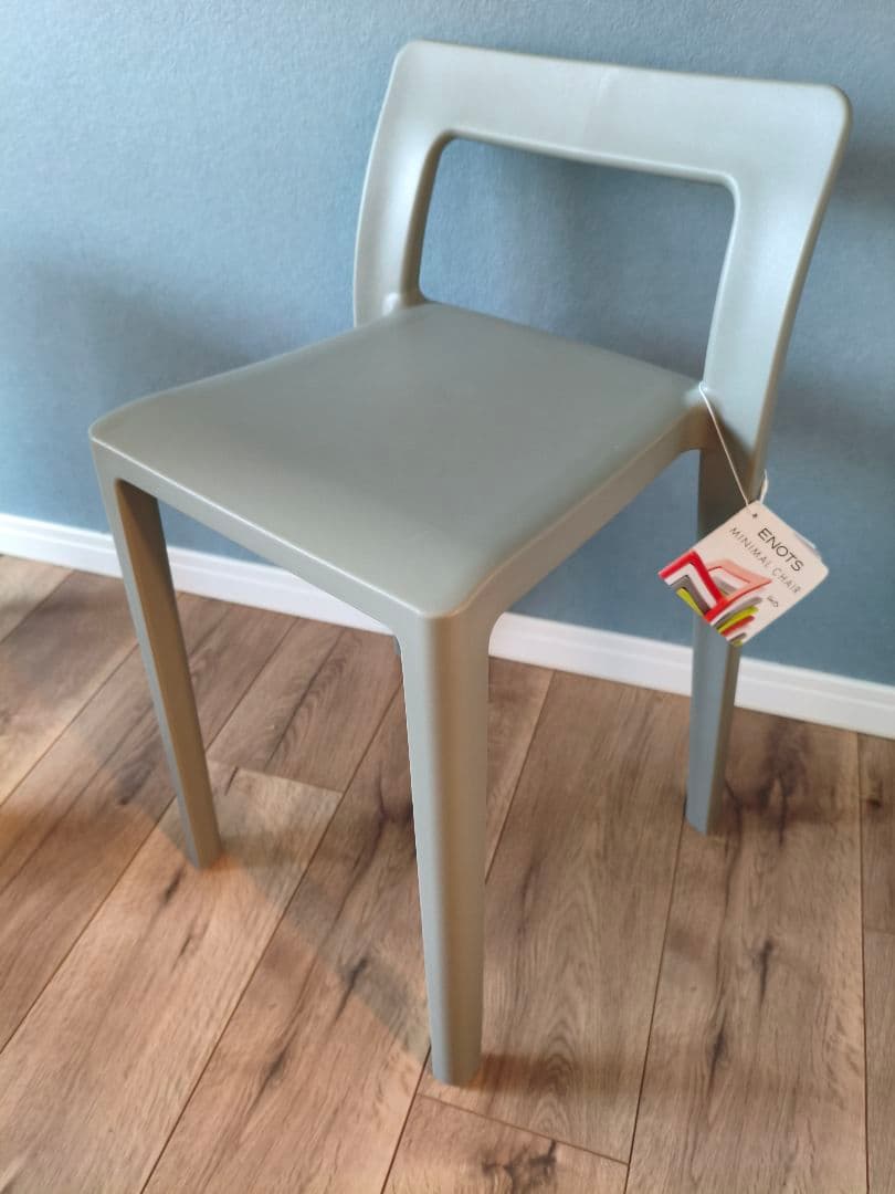 ENOTS （エノッツミニマル）チェア/グレー3脚セット/スタッキングチェア