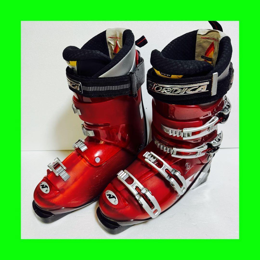 スキーブーツ 27CM27.5cm Nordicaレッド赤色初心者315mm