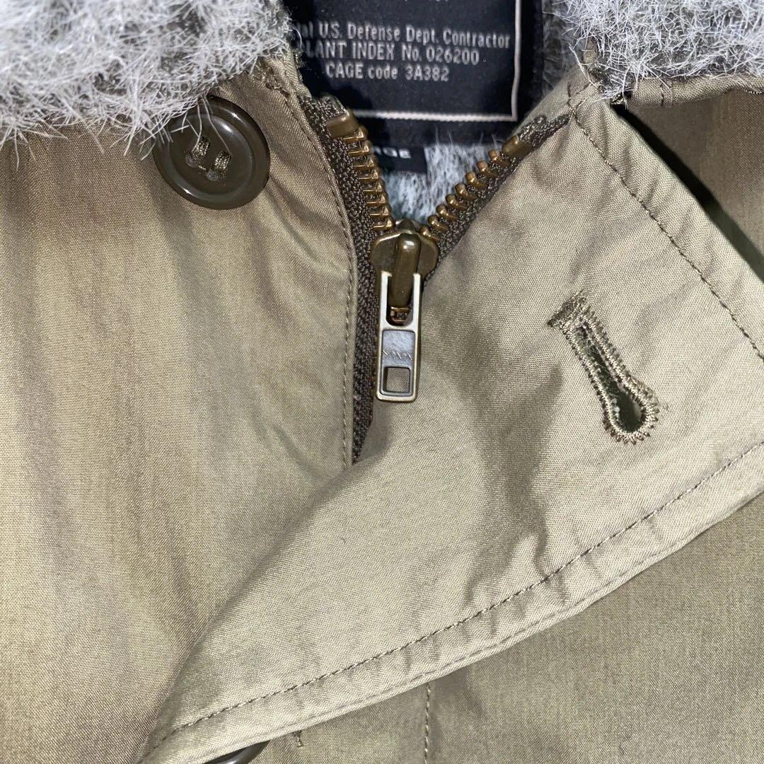 アルファ ALPHA N-1 デッキジャケット サイズL カーキ