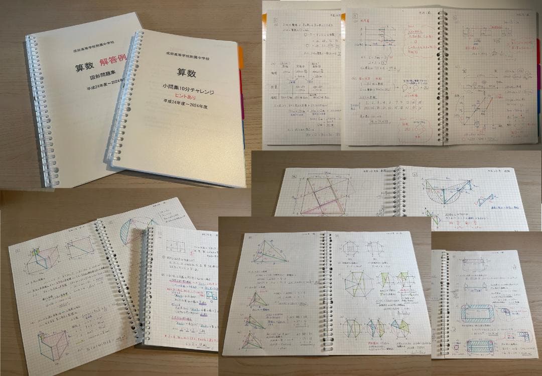 【まだ間に合う！】成田高等学校附属中学校　過去問題集　★値段交渉可