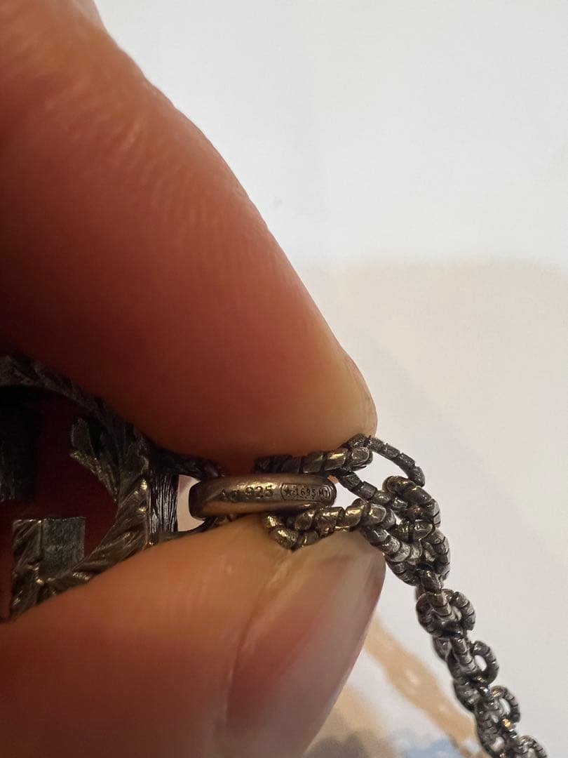 GUCCI シルバー925 ロープデザインネックレス