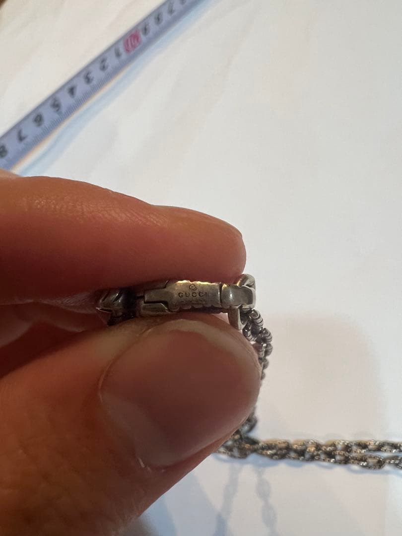 GUCCI シルバー925 ロープデザインネックレス