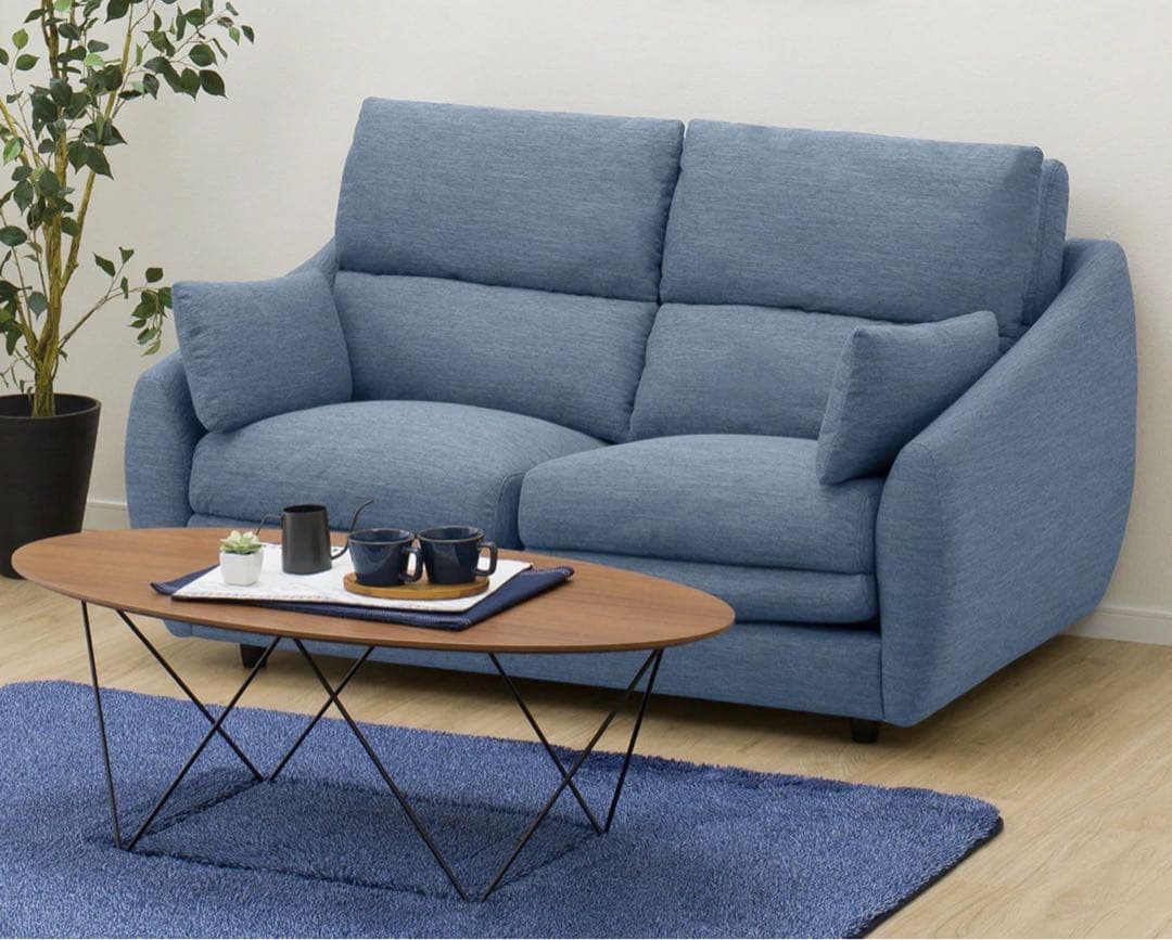 【送料込】2人掛けソファ (Nポケット A9H DR) ハイバック