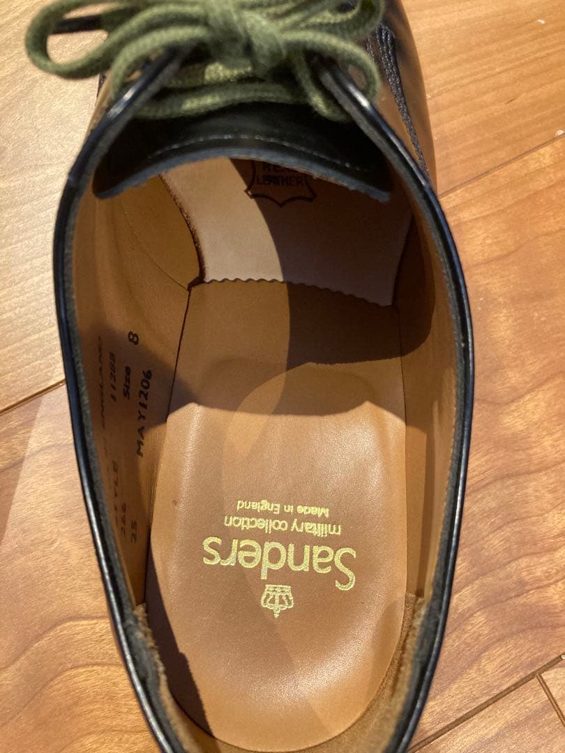 売り切り最終値下げ 新品UK8 サンダースミリタリーダービーシューズ 27㎝