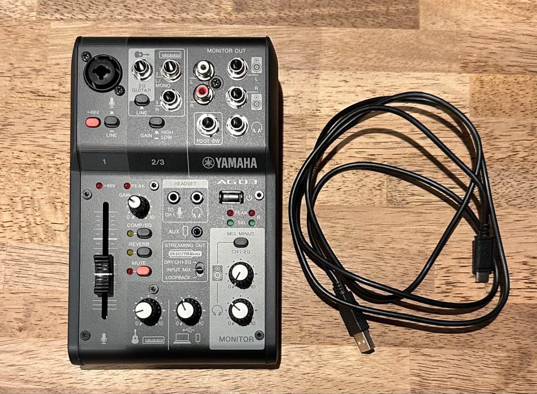 YAMAHA AG03 MK2 オーディオミキサー