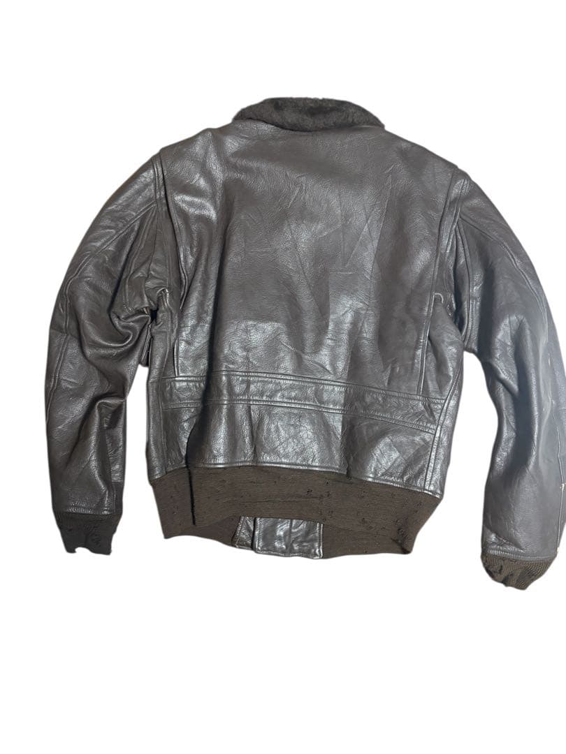 ね*こ様 70s US NAVY G-1 フライトジャケット実物レザージャケット