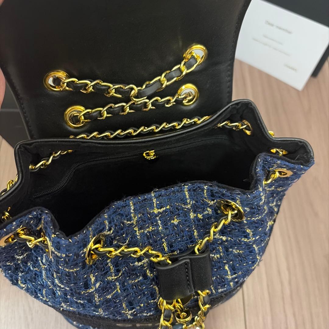 非売品 CHANEL ノベルティ ブラック ツイード バッグ リュック