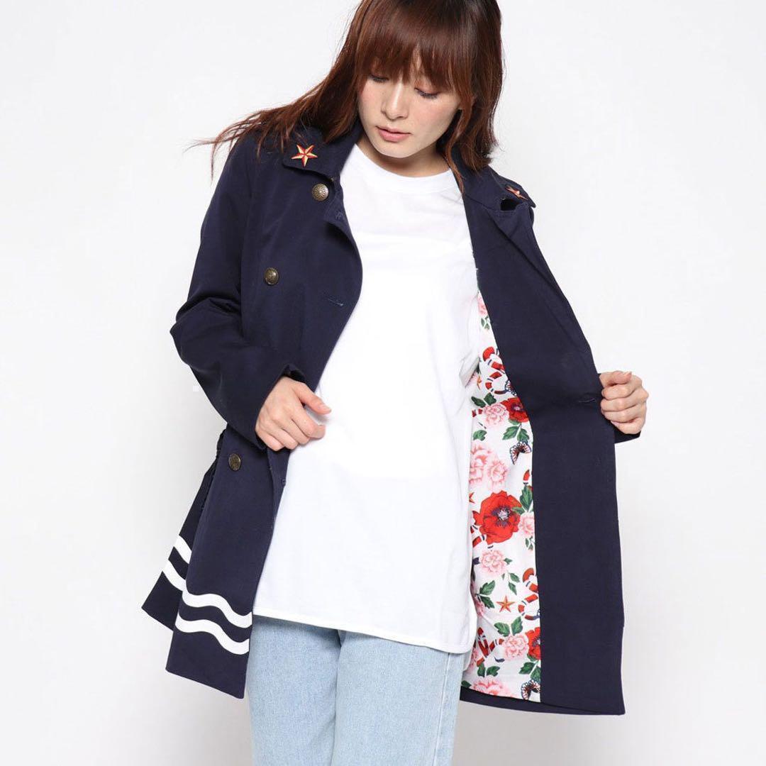 【未使用タグ付き！】Desigualデシグアル トレンチコート　XXLサイズ