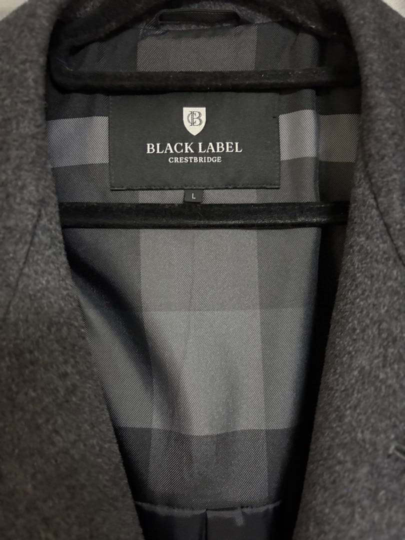 BLACK LABEL CRESTBRIDGE チェスターコートグレー美品