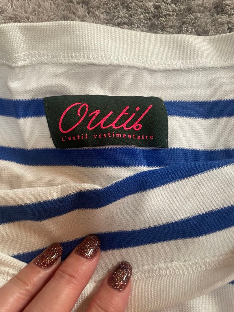 バスクシャツ outilボーダー　サイズ1