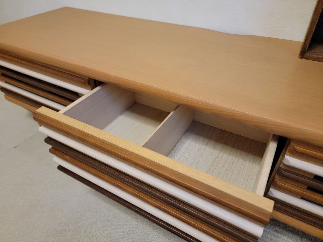 ナチュラルウッド　引き出し　テレビ台