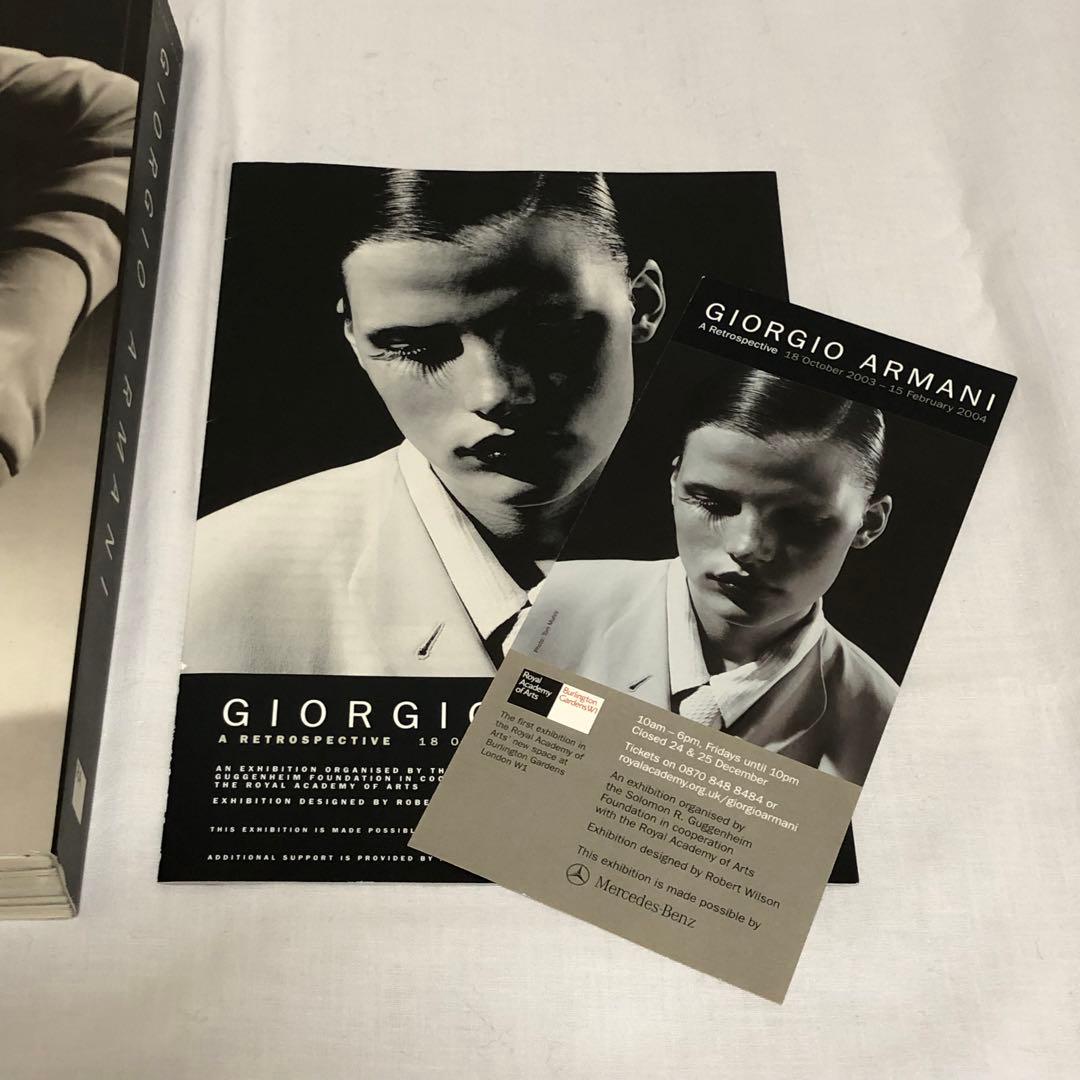 【値下げしました】GIORGIO ARMANI 英国展覧会図録フライヤー付　洋書
