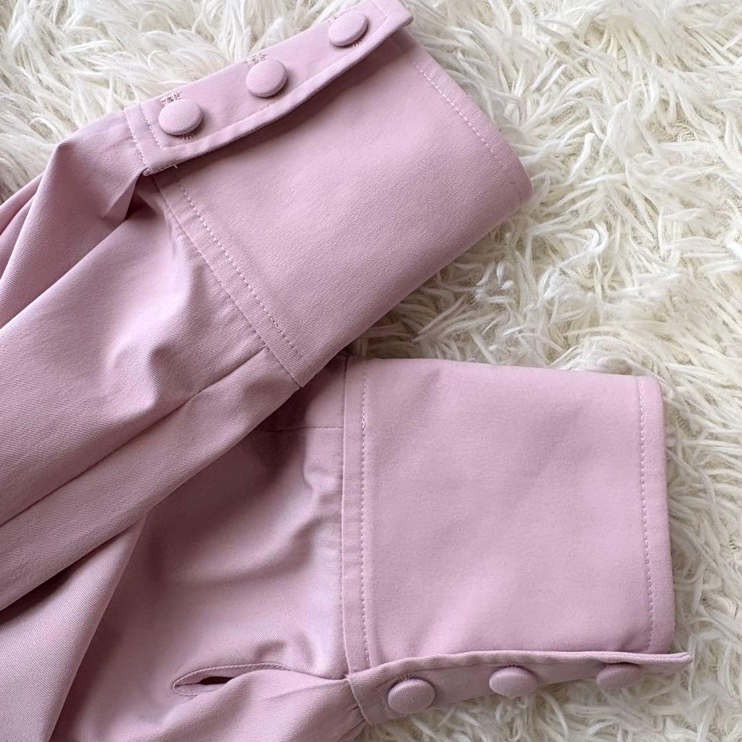 【美品】2025年　ドレスライクリボンコート　エムズグレイシー　ピンク　38