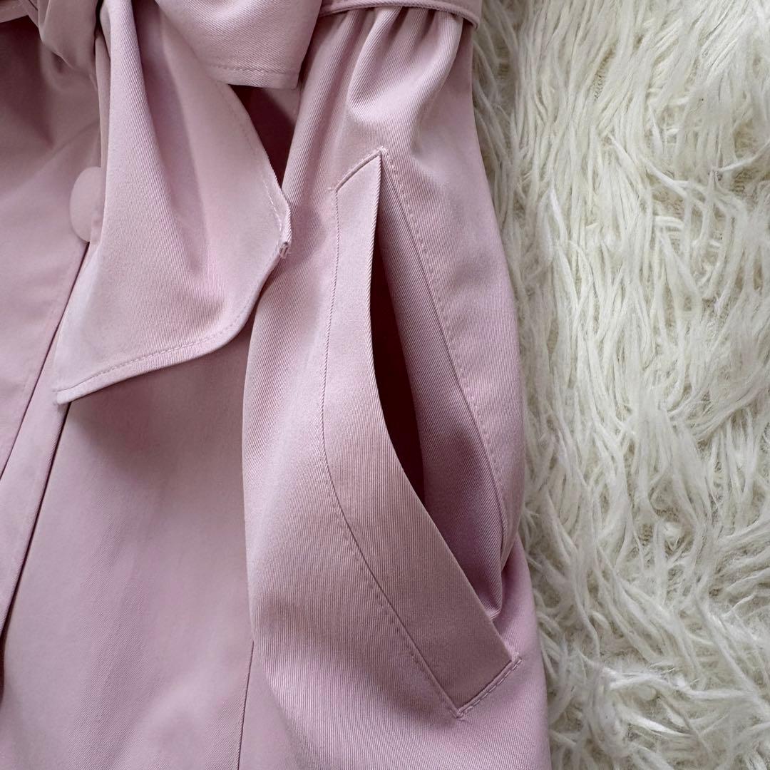 【美品】2025年　ドレスライクリボンコート　エムズグレイシー　ピンク　38