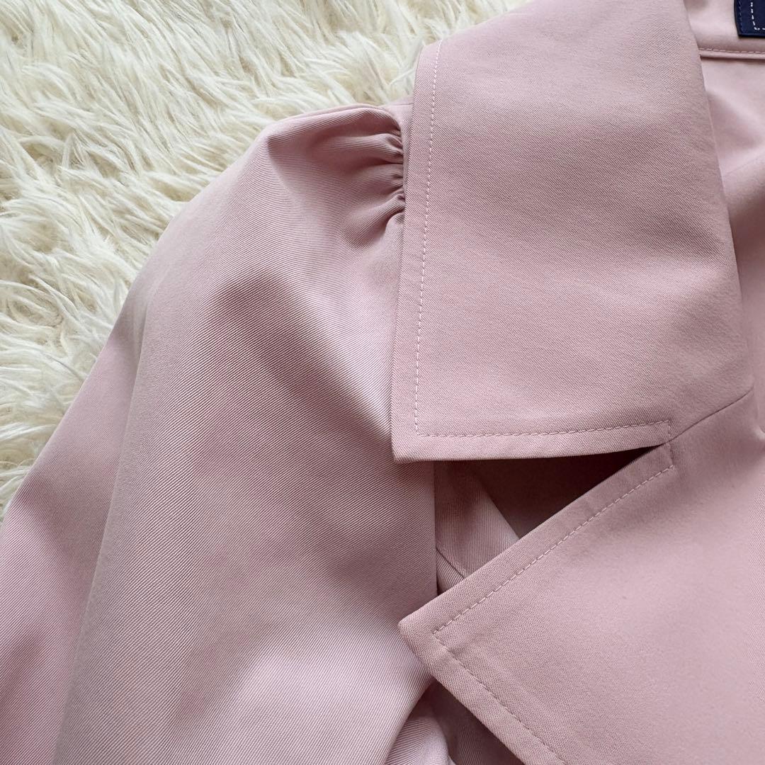 【美品】2025年　ドレスライクリボンコート　エムズグレイシー　ピンク　38