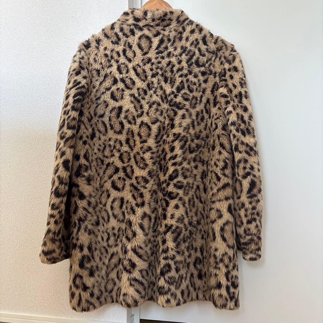 60s Russel Taylor コート　フェイクファー　レオパード　70s