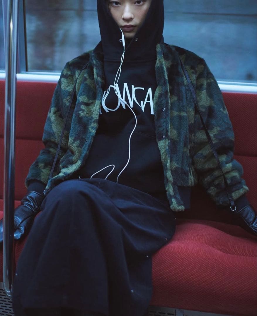 【美品】KOWGA CAMO FUR STADIUM JACKET