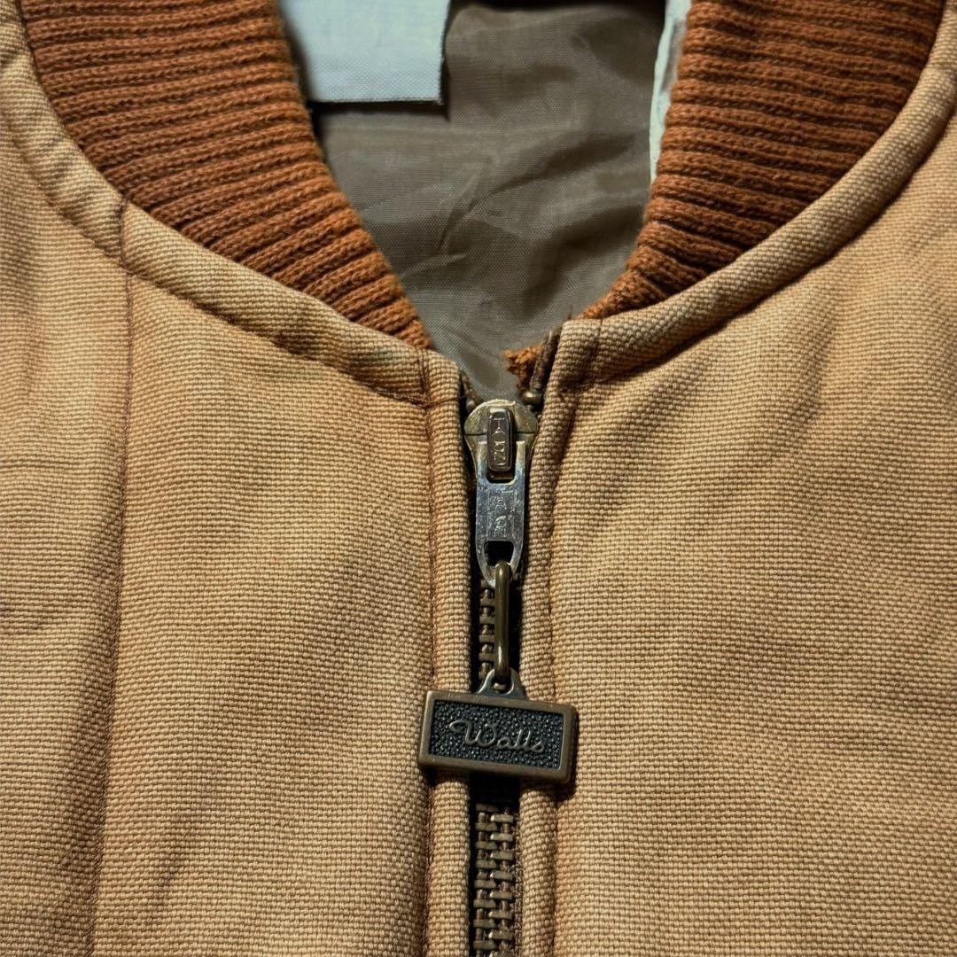 【1711】80年代USA製WallsキルティングダックベストTALONジッパー