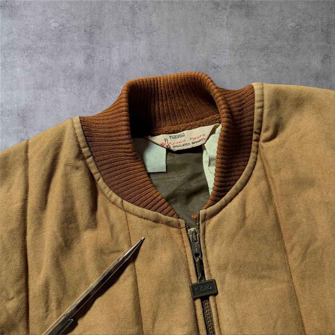 【1711】80年代USA製WallsキルティングダックベストTALONジッパー