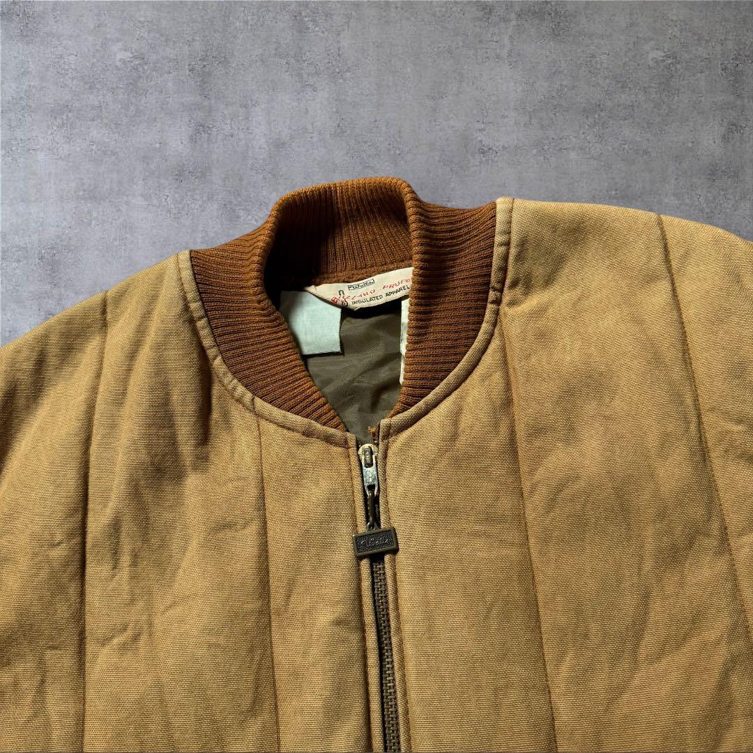 【1711】80年代USA製WallsキルティングダックベストTALONジッパー