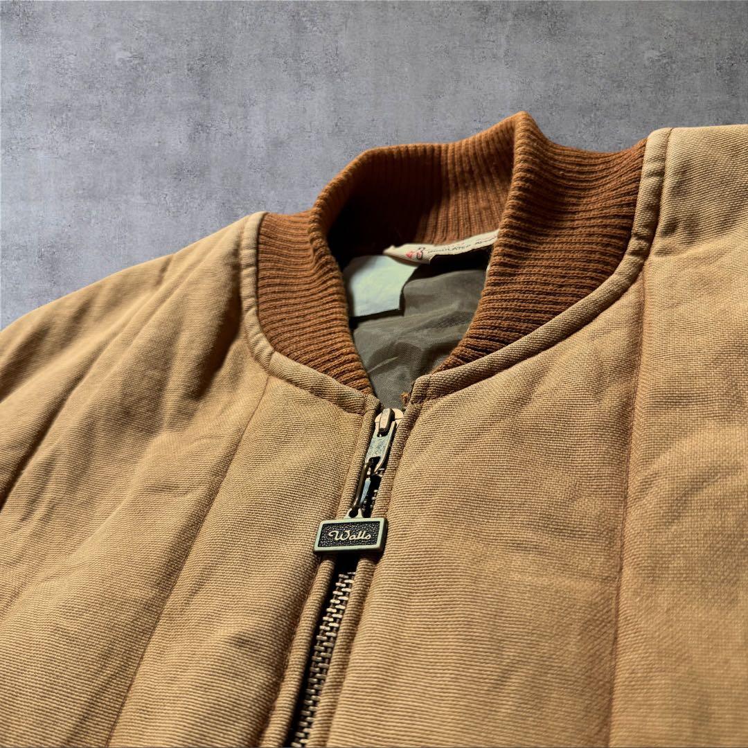 【1711】80年代USA製WallsキルティングダックベストTALONジッパー