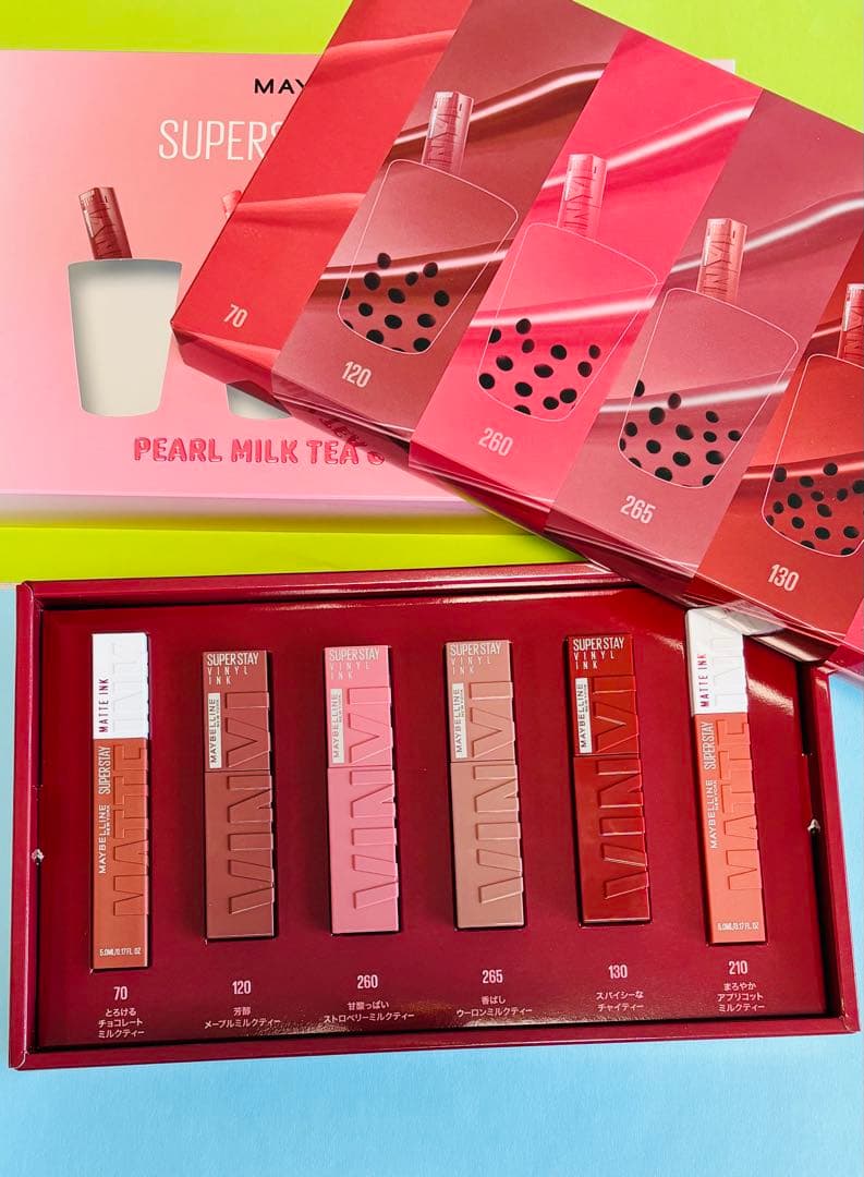 SUPER STAY MATTE INK メイベリンリップスティックセット箱付き