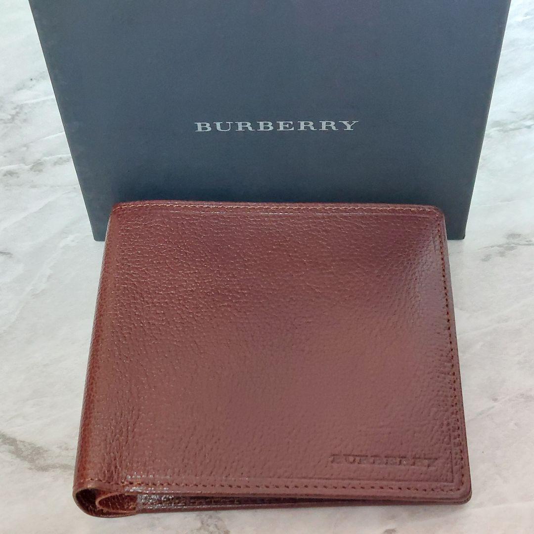 BURBERRY　バーバリー　折財布　ノバチェック　本革　ブラウン