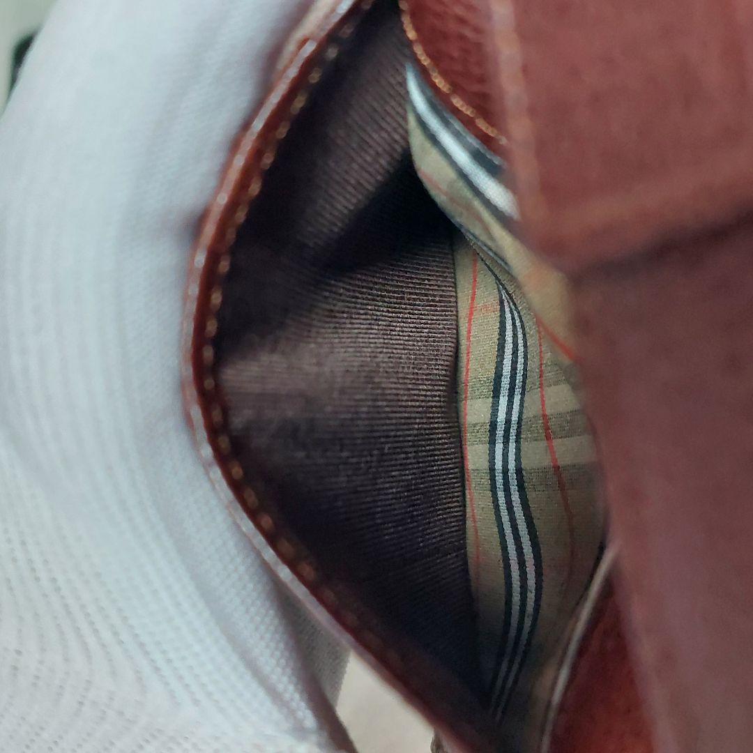 BURBERRY　バーバリー　折財布　ノバチェック　本革　ブラウン