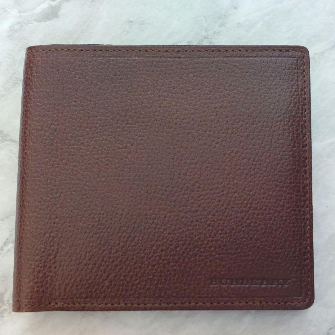 BURBERRY　バーバリー　折財布　ノバチェック　本革　ブラウン