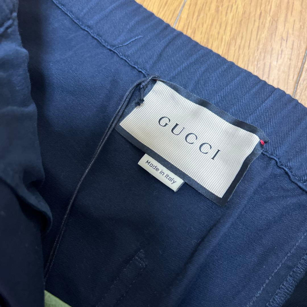 【国内正規品、未使用】GUCCI ネイビー ショートパンツ 48サイズ
