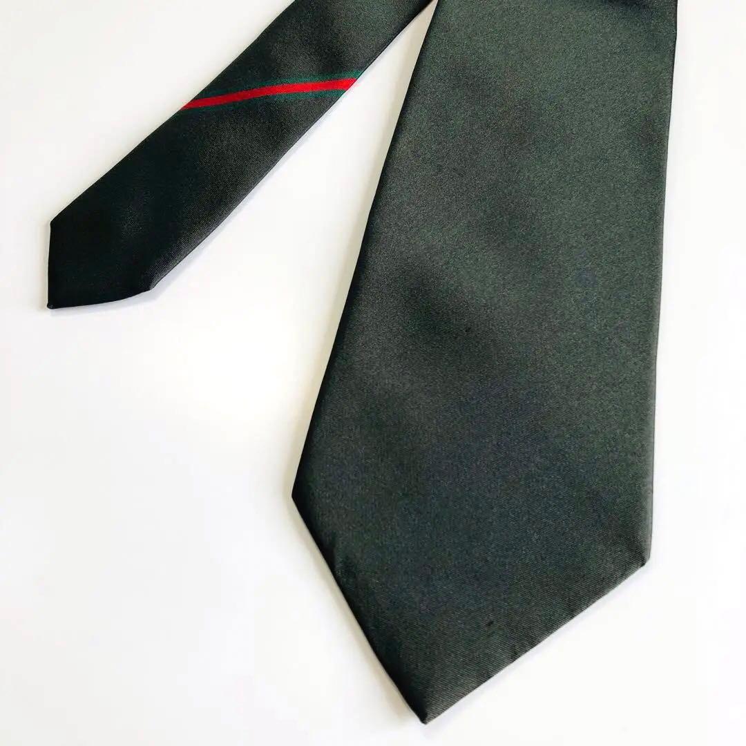 GUCCI ネクタイ グリーン無地