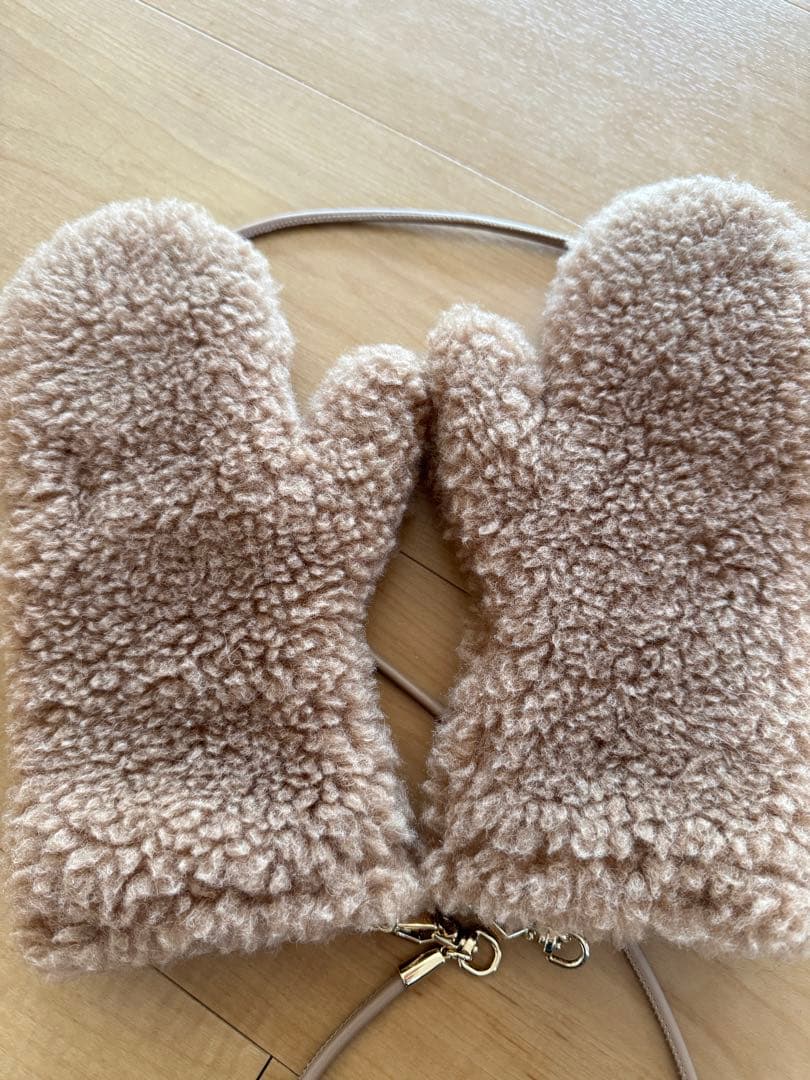 【特別価格】Max Maraマックスマーラ ミトン テディベア S/M キャメル