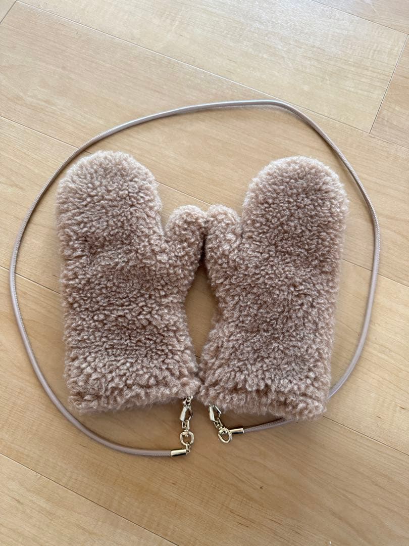 【特別価格】Max Maraマックスマーラ ミトン テディベア S/M キャメル