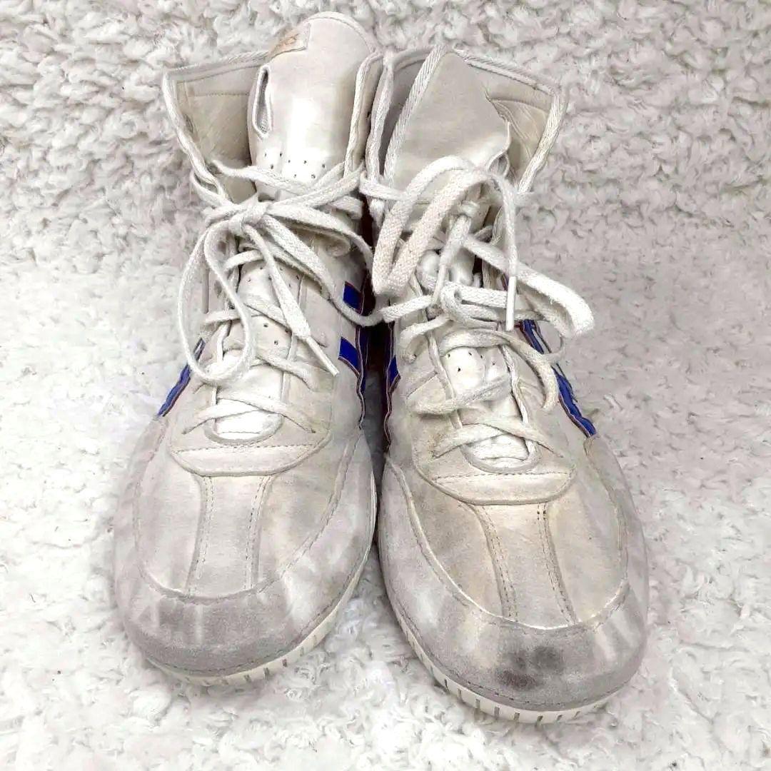 美品 28㎝◎asics アシックス レスリングシューズ ボクシングシューズ 白