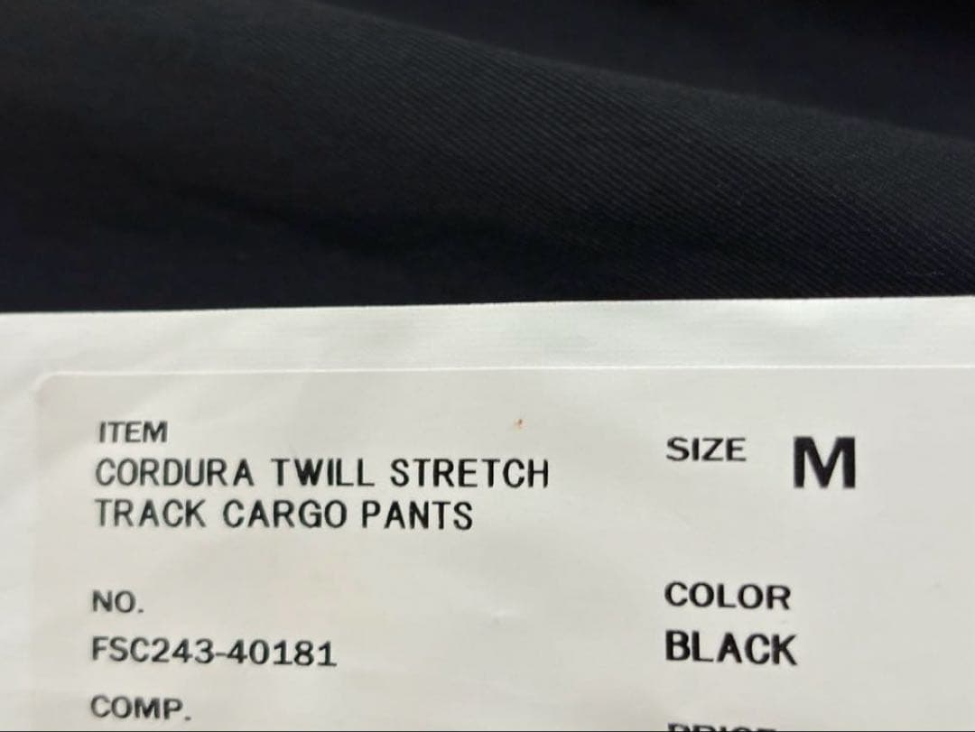 パンツ CORDURA TWILL STRETCH TRACK CARGO PANTS